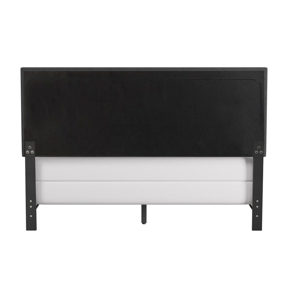 Richlands Furniture Willow Queen Upholstered Panel Bed in Gray Fog and Espresso, , large