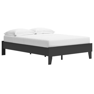 Ashley Socalle Full Platform Bed in Matte Black, , large