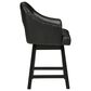 Signature Design by Ashley Tallenger 25" Swivel Counter Stool with Black Cushion in Dark Brown, , large