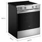 Whirlpool 30" Smart Electric Range with Air Cooking Technology in Fingerprint Resistant Stainless Steel, , large