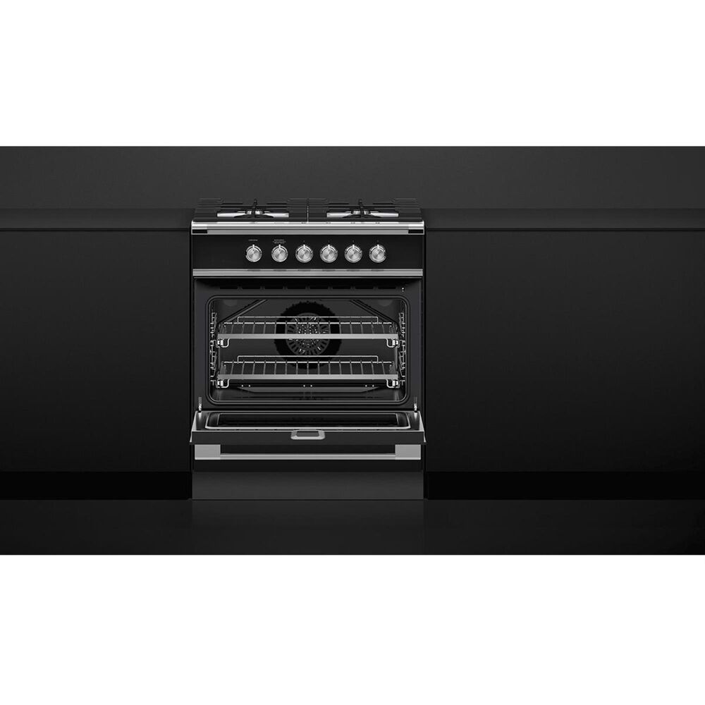 Fisher &amp; Paykel 30&quot; Freestanding Classic Dual Fuel Range in Black, , large