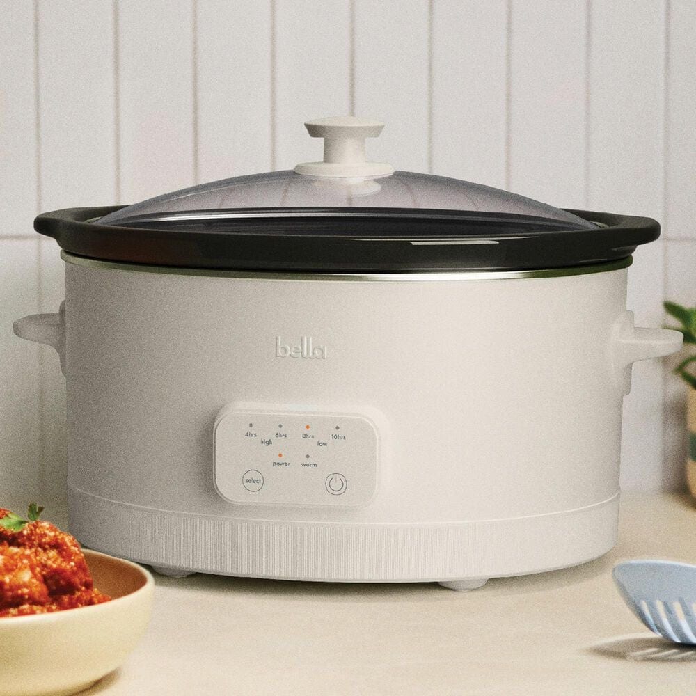 Bella 6-Quart Programmable Slow Cooker in Oatmilk, , large