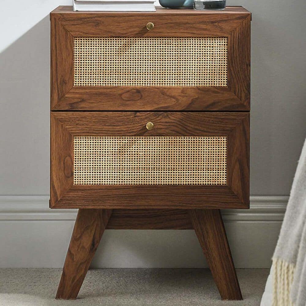 Modway Soma 2 Drawer Nightstand in Walnut, , large