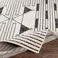 Surya Pisa 6" x 7"9" Black, Gray and Ivory Area Rug, , large