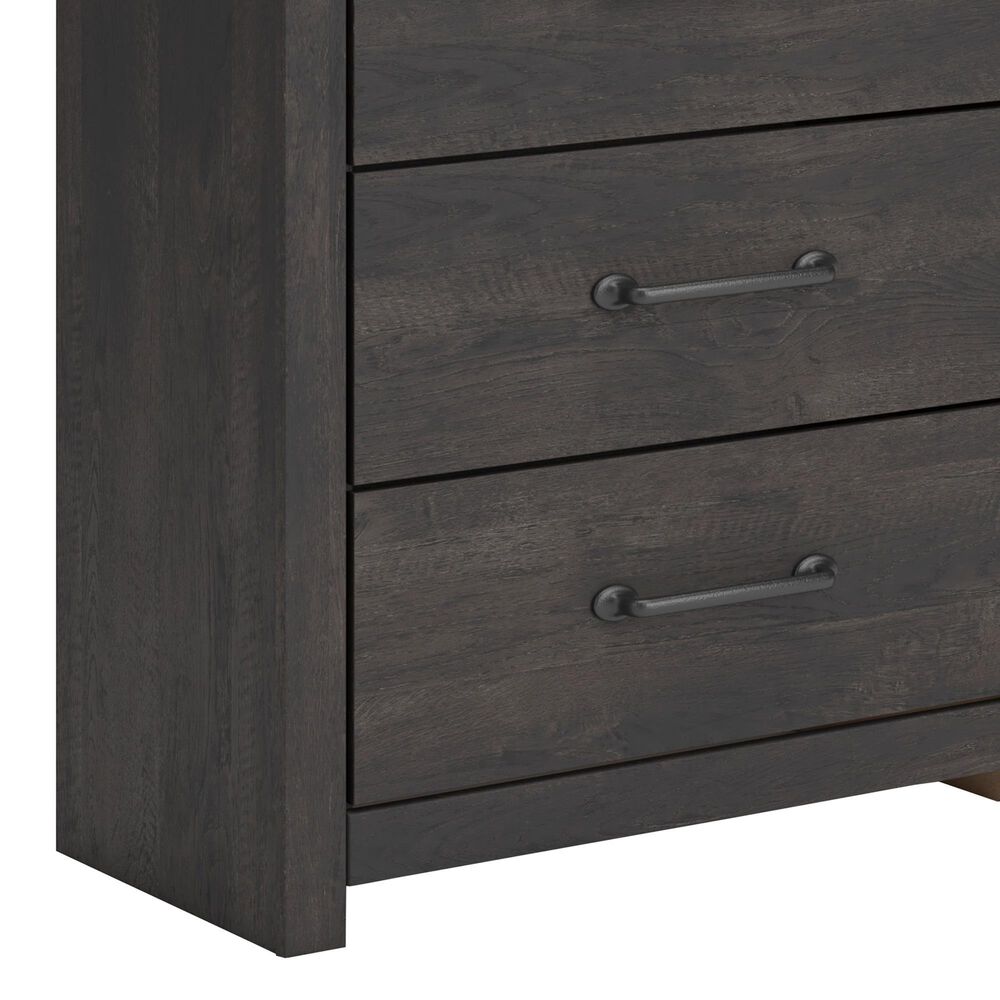 Ashley Hollivern 6-Drawer Dresser in Dark Gray, , large