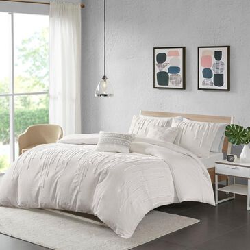 Hampton Park Paloma 5-Piece King Comforter Set in Ivory, , large