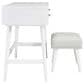 Ashley Thadamere Vanity with Stool in White, , large