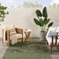 Nourison Horizon HOZ02 Green 9" x 12" Indoor/Outdoor Area Rug, , large