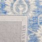 Safavieh Micro-Loop MLP536M 2"3" x 7" Blue and Ivory Runner, , large