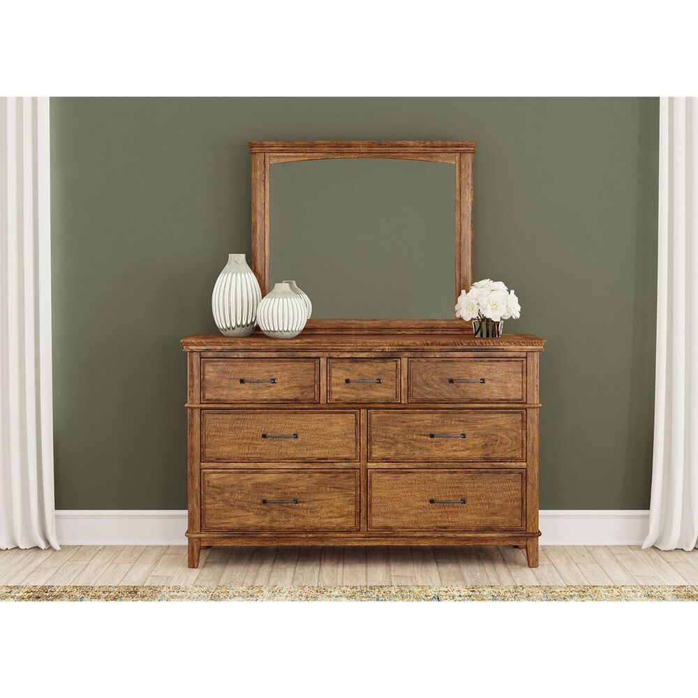 A-America Bandalier Rectangular Mirror in Warm Russet, , large