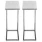 Jofran Aurora C-Table in Bianco White (Set of 2), , large
