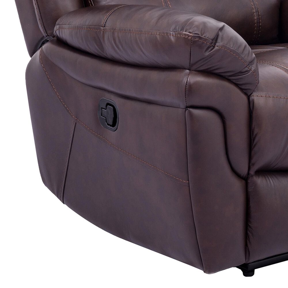 Blue River Marcel Manual Recliner in Dark Brown, , large