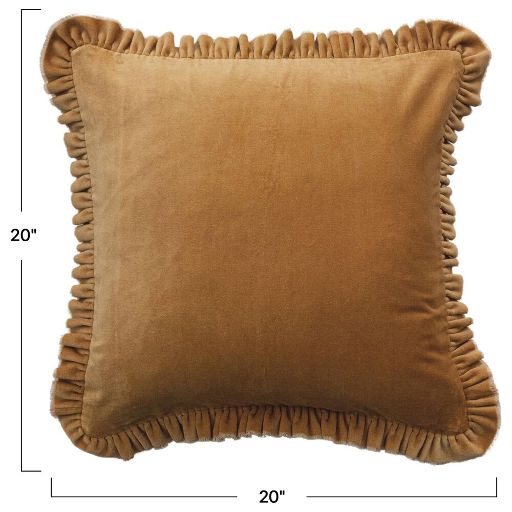 Teak Interiors Heirloom 20&quot; x 20&quot; Throw Pillow in Mustard, , large