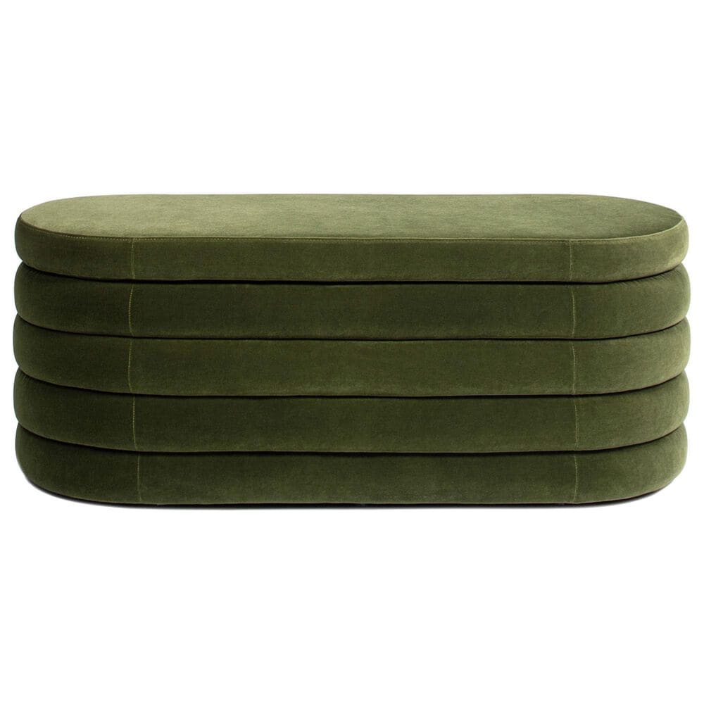 Jennifer Taylor Home Fuji Storage Bench in Olive Green, , large