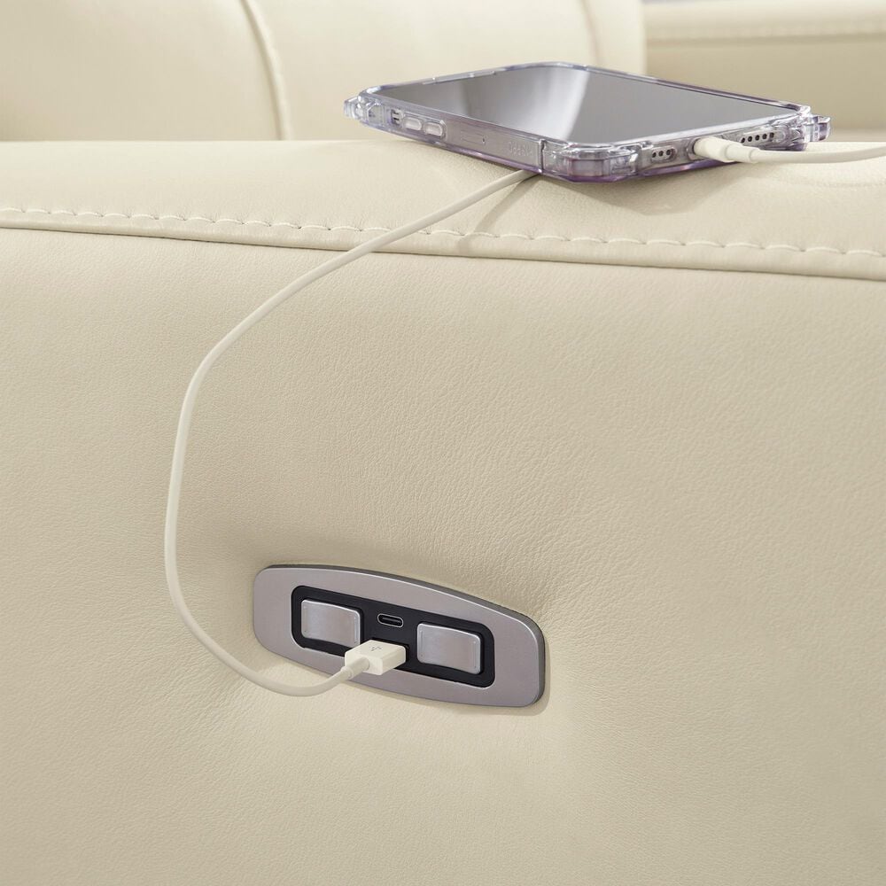 Kelsey Nosal Pennacle Pier Power Recliner with Adjustable Headrest in Canvas, , large