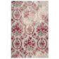 Safavieh Monaco MNC205R 4" x 5"7" Ivory and Pink Area Rug, , large