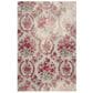 Safavieh Monaco MNC205R 4" x 5"7" Ivory and Pink Area Rug, , large