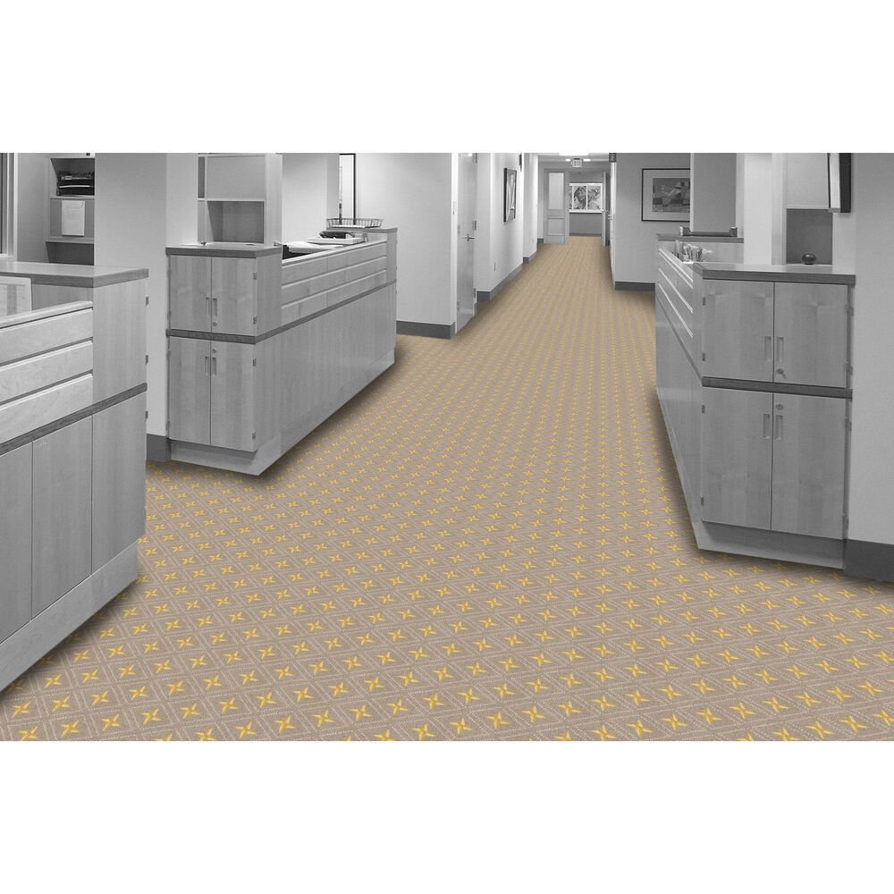 Milliken Brand Code Star Trellis Rough Rider Carpet in Toffee, , large