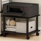 HOMLUX Medium Home Office Under Desk Printer Stand in Espresso and Black, , large