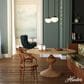 Hunter Saddle Creek 1-Light Mini Pendant with Shiny Cased White Glass in Noble Bronze, , large