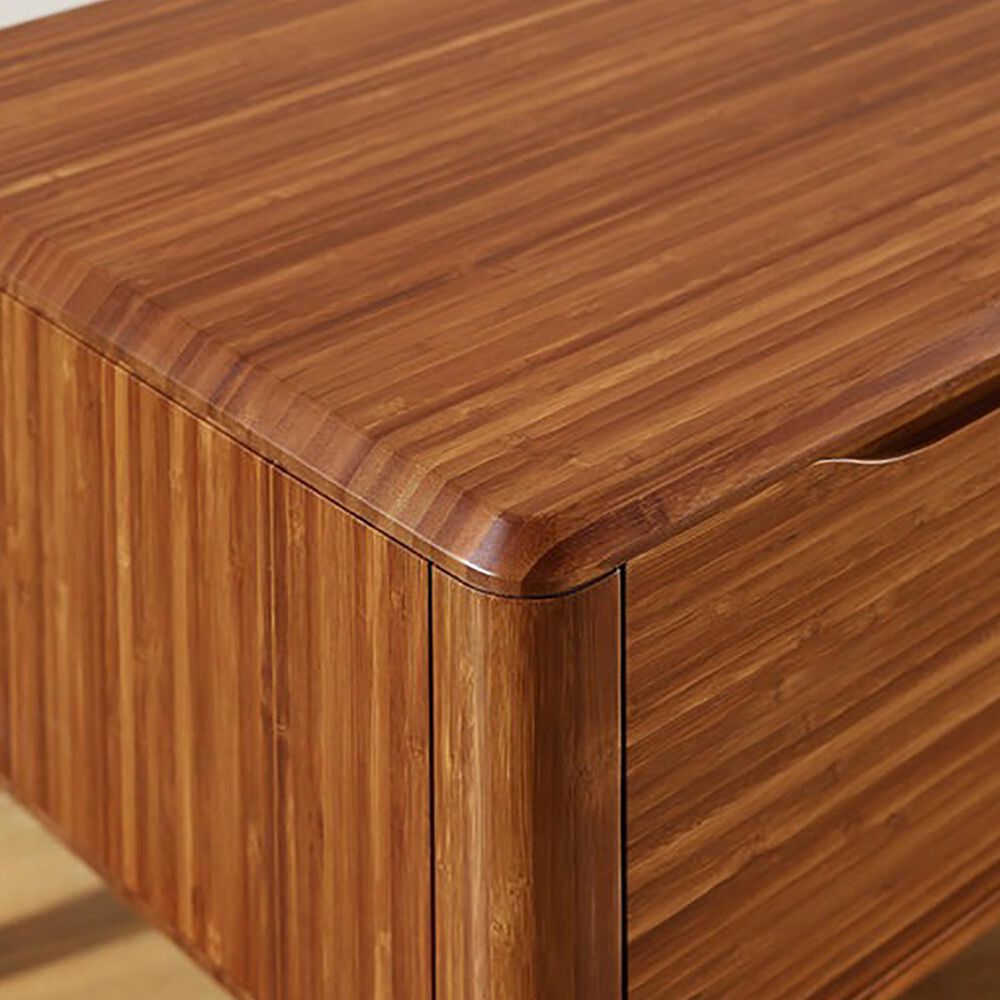 Natural Bamboo Furnishings Currant King Bedroom and Two Nightstands in Amber, , large