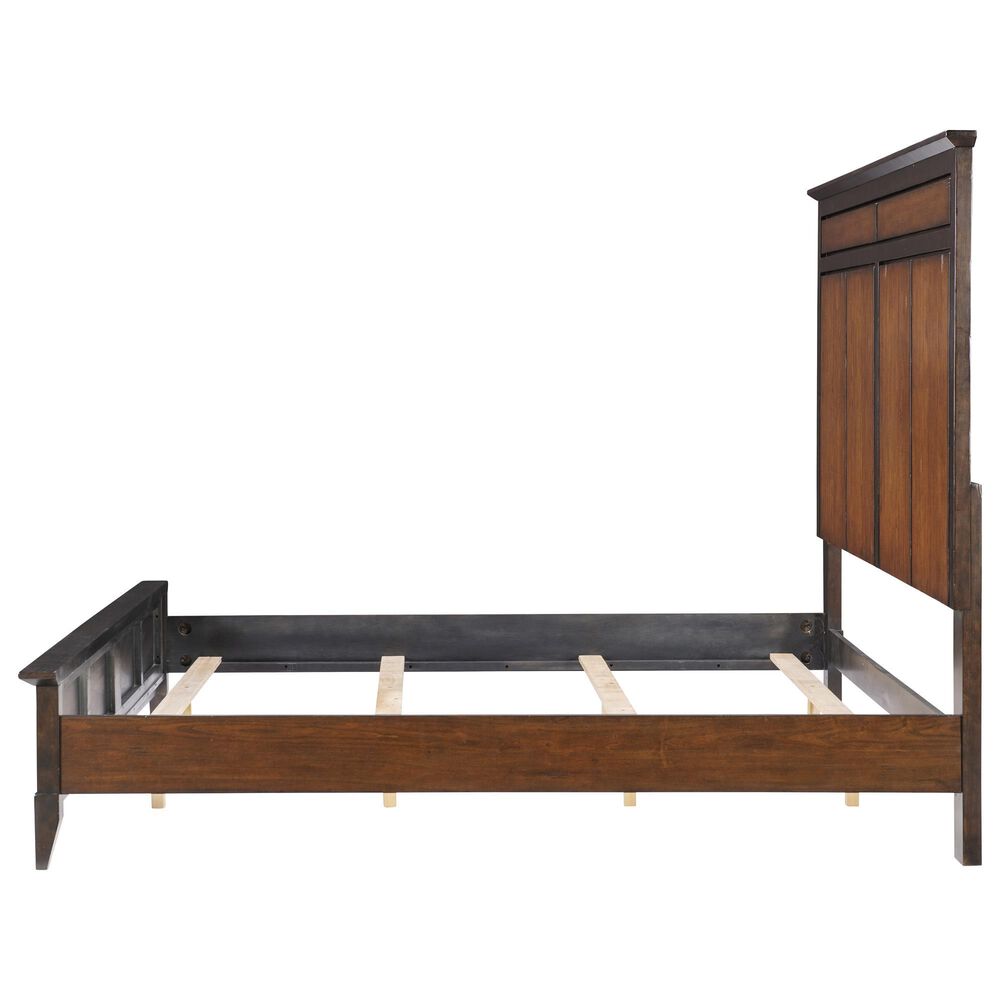 Legacy Classic Fenmore King Panel Bed in Mocha and Distressed Cherry, , large