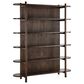 Classic Home Redford 81" Tall Bookcase in Bark Brown, , large