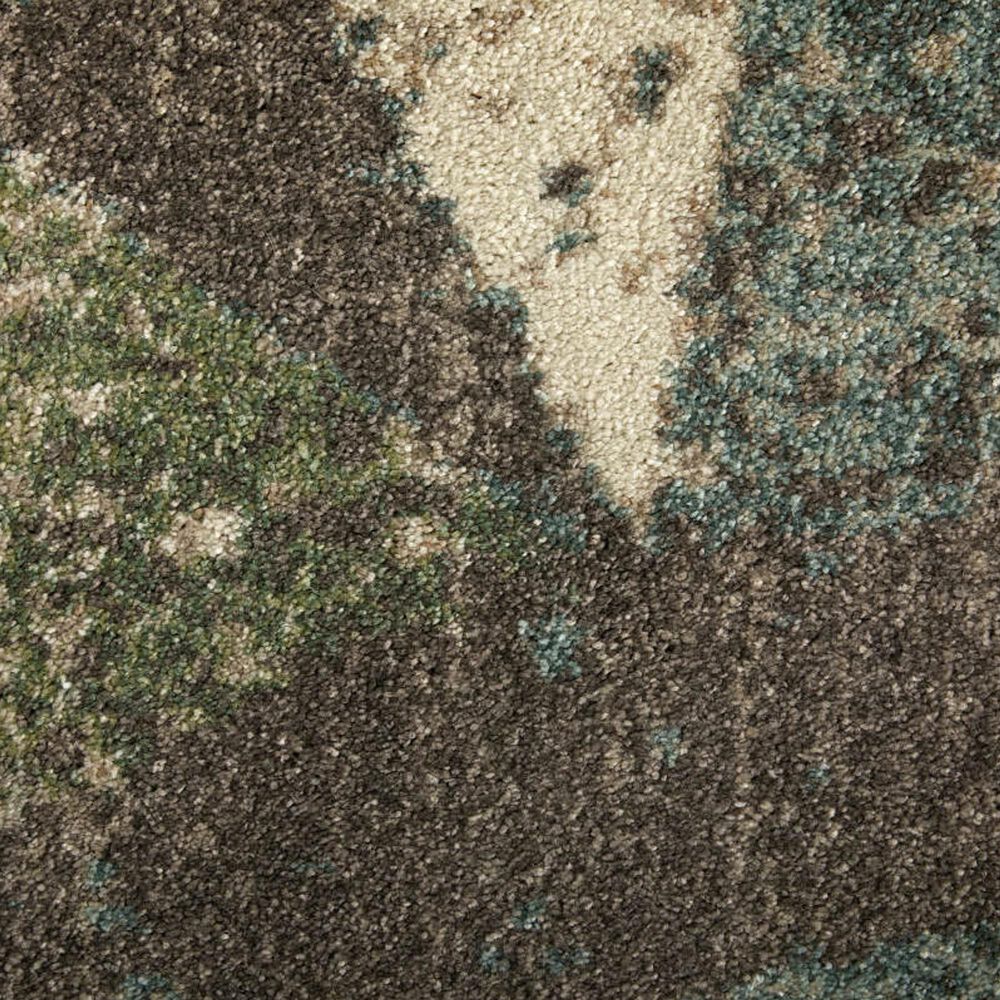 Feizy Eden Geometric Ivory and Multicolor 5&#39; x 7&#39;6&quot; Area Rug, , large