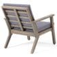 Hearth and Haven Temecula 4-Piece Outdoor Chat Set with Rectangular Coffee Table in Gray, , large