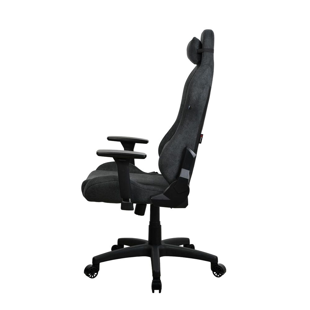 Arozzi Toretta Soft Fabric Gaming Chair in Dark Grey, , large