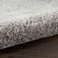 Nourison Dreamy Shag 4" x 6" Silver Area Rug, , large
