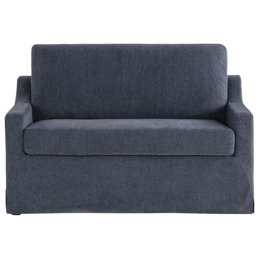 Lifestyle Solutions Harper Twin Convertible Sleeper Loveseat in Navy, , large