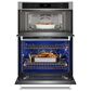 KitchenAid 30" Electric Microwave Wall Oven Combo with Air Fry Mode in PrintShield Stainless Steel, , large