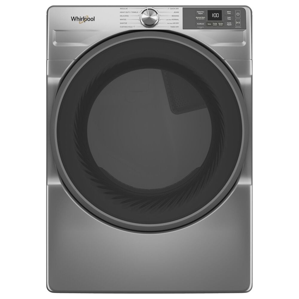 Whirlpool 4.5 Cu. Ft. Smart Front Load Washer and 7.4 Cu. Ft. Smart Electric Dryer Laundry Pair in Radiant Silver, , large