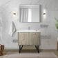 Lexora Home Lancy 36" Single Bathroom Vanity in Rustic Acacia with 2 cm White Quartz Top and Rectangular Sink, , large