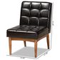 Baxton Studio Sanford Side Chair with Dark Brown Cushion in Walnut Brown, , large