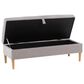 CorLiving Perry Storage Ottoman in Light Grey Velvet, , large