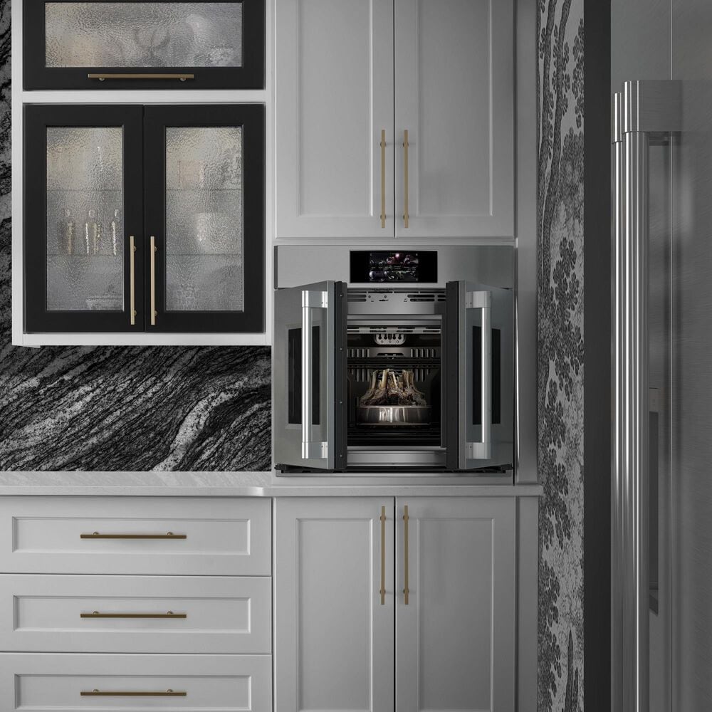 Monogram Statement 30 Smart French Door Electric Single Wall Oven in Stainless Steel