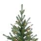 The Gerson Company 7.5" Pre-Lit Artificial Natural Cut Narrow Dover Pine with White Lights in Green, , large