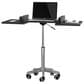 Rta Products Llc Folding Table Laptop Cart in Graphite and Chrome, , large