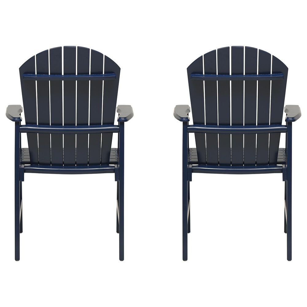 Hearth and Haven Outdoor Adirondack Dining Chair in Blue Navy (Set of 2), , large