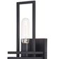Vaxcel Marquis 1-Light Wall Sconce in Matte Black, , large