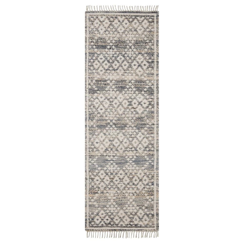 Angela Rose Rivers 2"6" x 7"6" Denim and Ivory Runner, , large