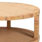 Baxton Studio Kalimantan Round Coffee Table in Light Honey, , large
