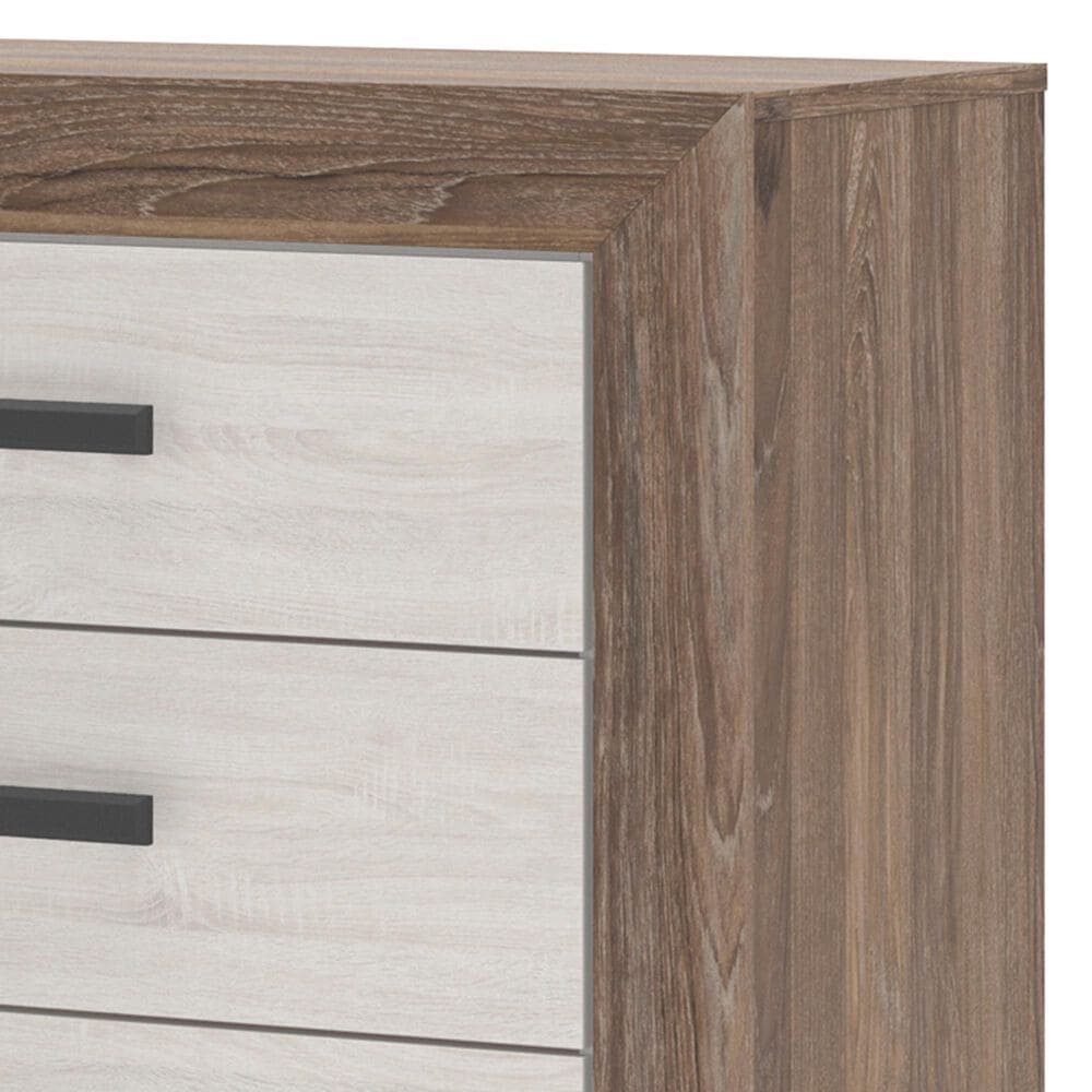 Ashley Sharnari 6-Drawer Dresser Only in Antique White and Gray Brown, , large
