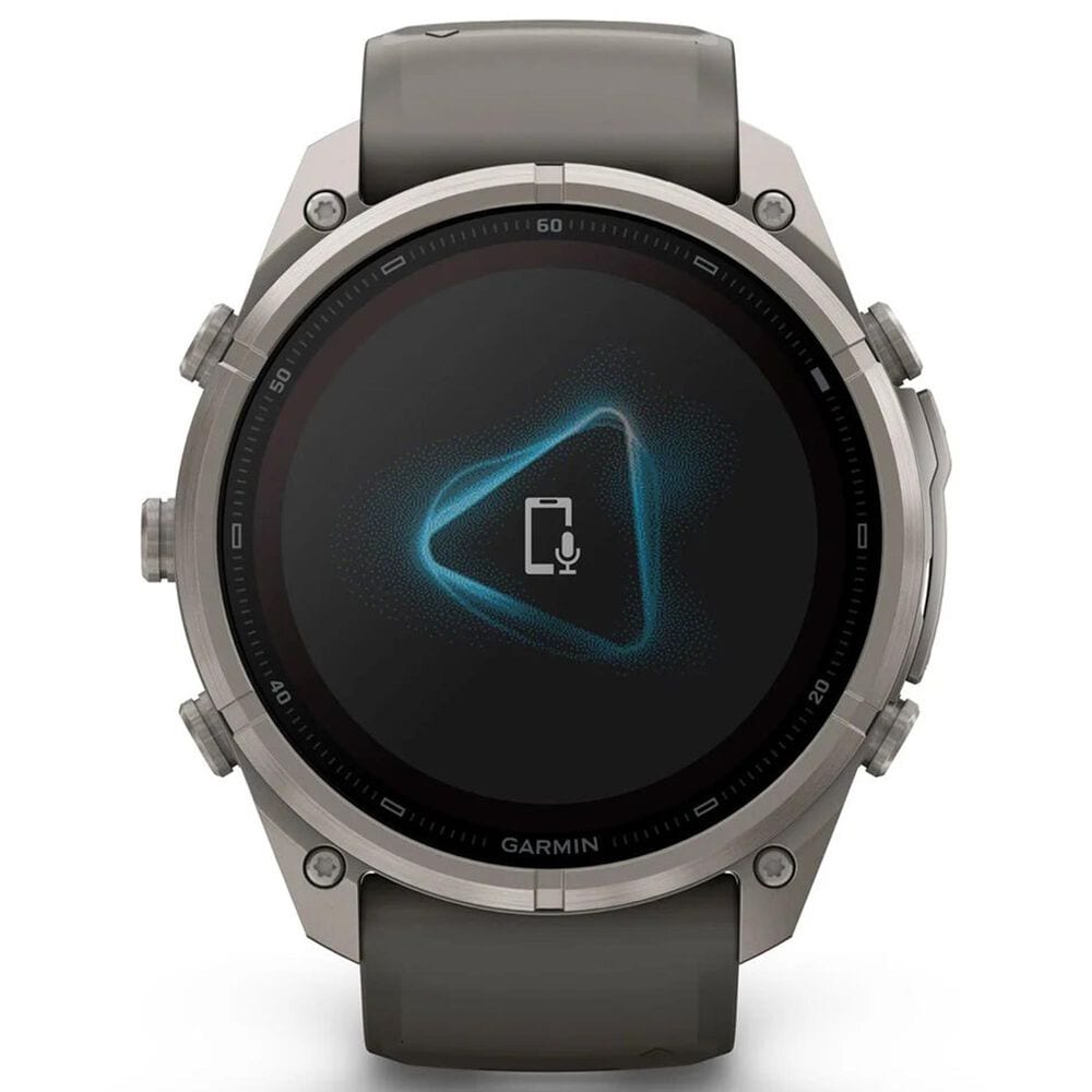 Garmin fenix 9 Pro inReach Solar Smartwatch 51mm Titanium with Pebble Gray and Silver Gray Silicone Band, , large