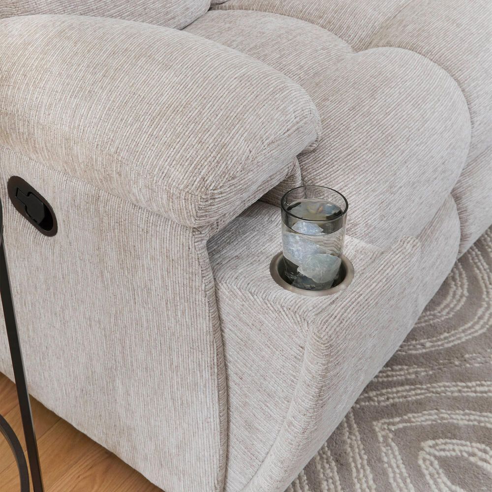 Simeon Collection Buster 3-Piece Manual Living Room Set in Opal Taupe, , large