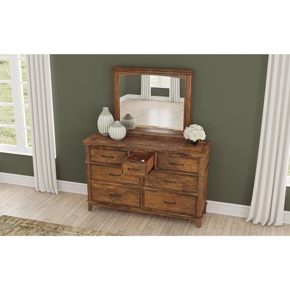 A-America Bandalier 7-Drawer Dresser Only in Warm Russet, , large