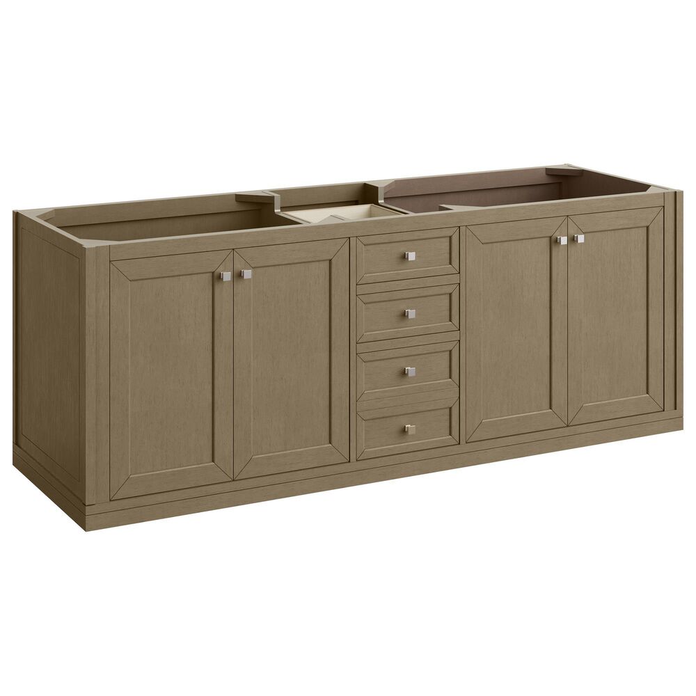 James Martin Vanities Chicago 72" Double Bathroom Vanity Cabinet in Walnut Whisper, , large
