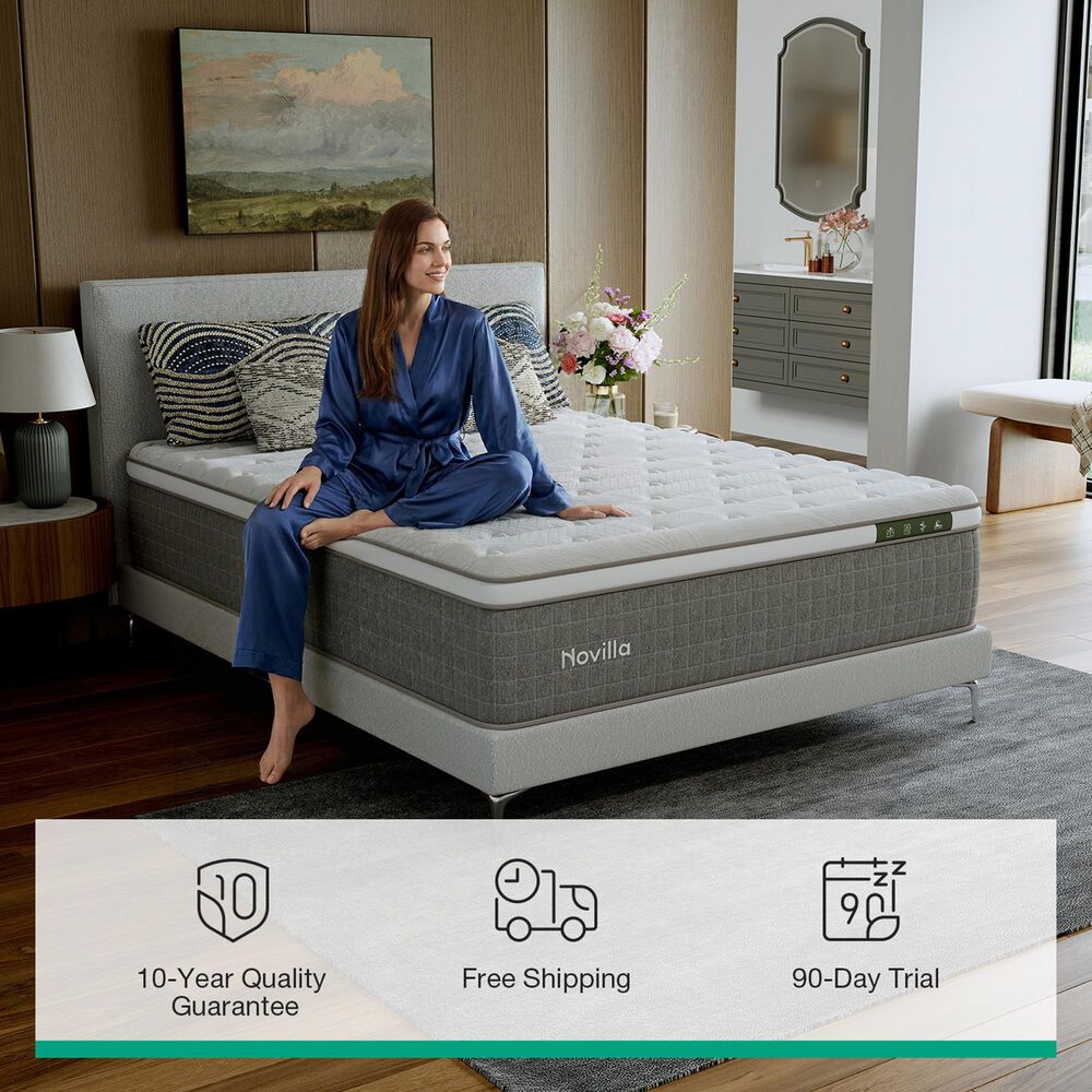 Novilla Vela 12" Medium Queen Mattress in a Box, , large